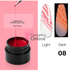 Gel UV Soak Off Misscheering color Spider Luminous de 7ml Cod 08 Red